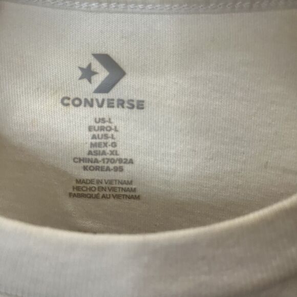 Converse Fruit Print Strawberry Grapes Apple Watermelon Graphic Tee Shirt Size L - Picture 3 of 11